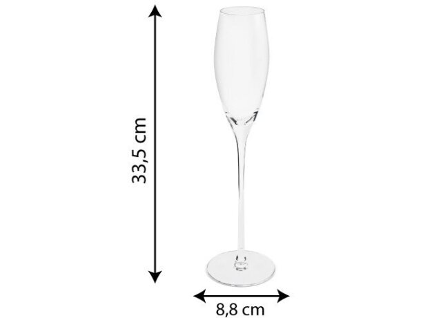 Pack 6 copas de cava Ariana cristal transparente 300ml detalle 2