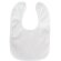 Babero Comilón de poliéster blanco con área de personalización Blanco detalle 5