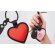 Llavero Mon Amour con forma de corazón en poliuretano suave detalle 4