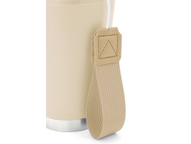 Vaso térmico hermético Tulcán 380ml con cinta de transporte Crudo detalle 4