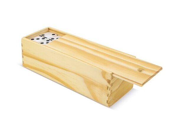 Dominó reglamentario Chamelo con 28 fichas blancas detalle 3