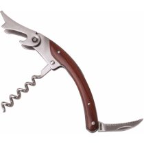 Abrebotellas Tevo acero inoxidable mango madera