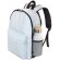 Mochila reflectante Brighter en poliéster reciclado RPET plata detalle 3