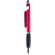 Bolígrafo con varias funciones y soporte móvil rojo