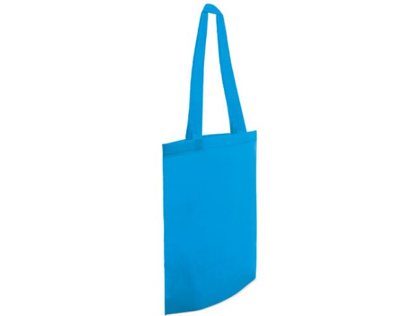 Bolsa de ancho fondo Shop azul medio