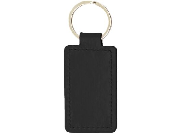 Llavero polipiel Valexa con grabado láser efecto espejo Negro detalle 5