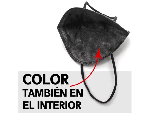 Mascarilla ultra proteccion de colroes ffp2 negro