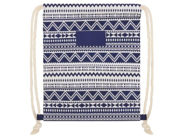 Bolsa mochila Mykonos algodón reciclado 33x41 cm detalle 2