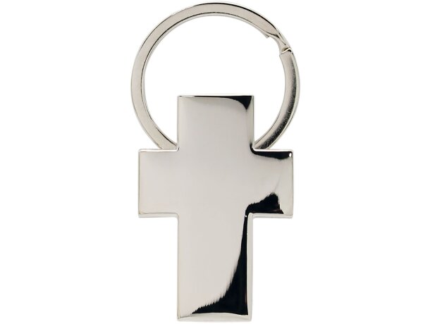Llavero metalico forma cruz Christian personalizado
