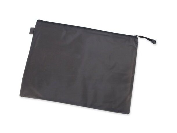 Bolsa grande de pvc con cremallera negro