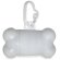 Porta bolsas para mascotas en forma de hueso blanco