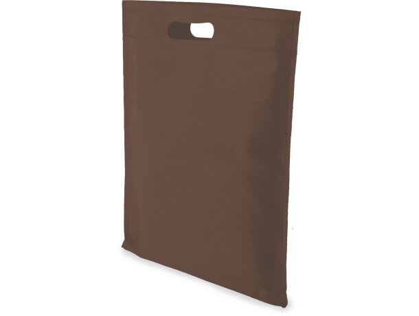 Bolsa de non woven 25 x 35 cm barata marron