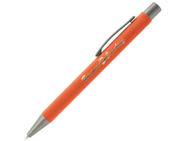 Boligrafo metalico munich naranja