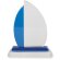 Trofeo vela de cristal barato