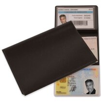 Portatarjetas Complex triple PVC blanco plata