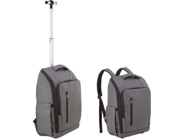 Mochila trolley Pierre Delone Traveller convertible Gris detalle 20