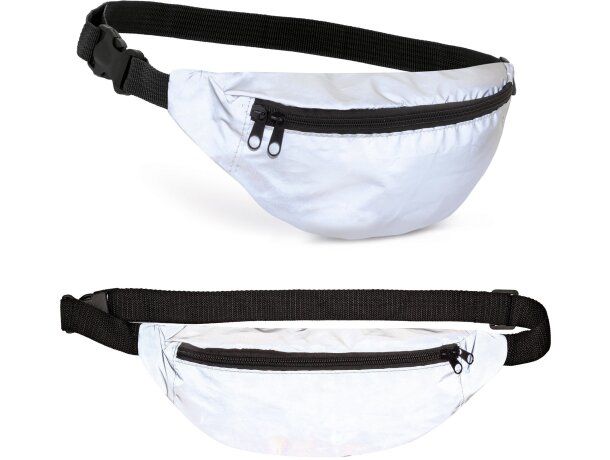 Riñonera reflectante Tripp de poliéster para deporte detalle 2