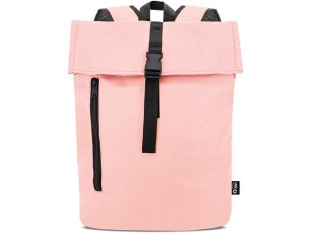 Mochila Benett RPET reciclado de gran capacidad Rosa detalle 12