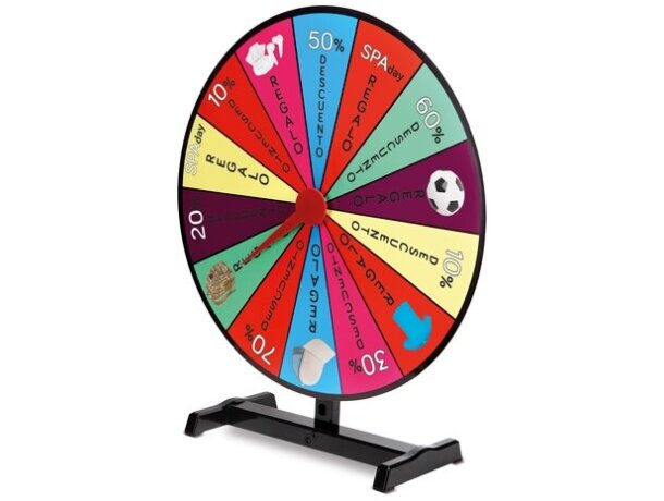 Ruleta sobremesa multicolor Prix con base estable aluminio ABS detalle 4