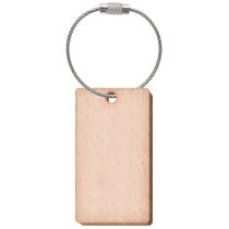 Llaveros madera con forma rectangular Volka