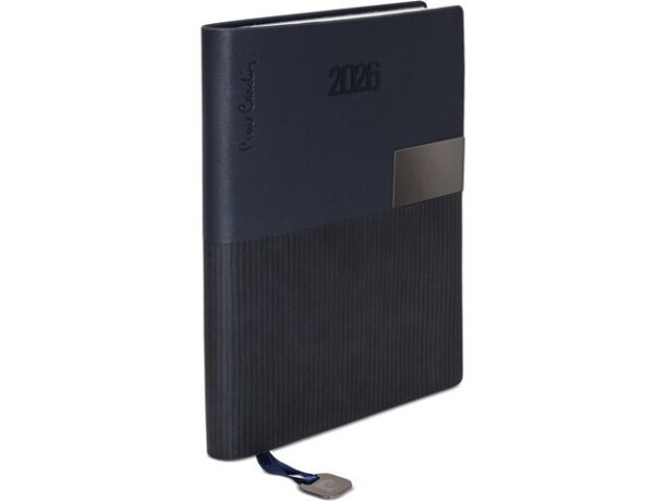 Agenda Pierre Cardin profesional con placa personalizable Azul marino detalle 15