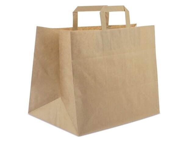 Bolsa papel fast food xl personalizada natural