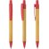 Boligrafo de bambu y fibra de trigo Terry rojo