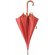 Paraguas economico con mango de acero personalizado rojo
