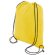 Bolsa mochila con cordones económica amarilla