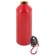 Botella de aluminio con mosqueton 800 ml. Tuareg rojo