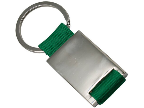 Llavero de metal verde