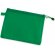 Bolsa de pvc con cierre de cremallera personalizada verde