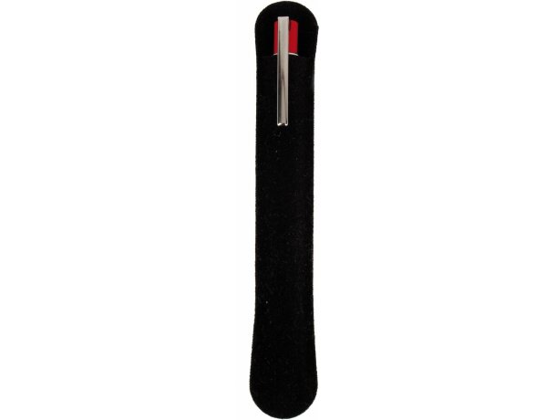 Funda personalizada de poliester negra para bolígrafo