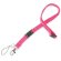 Lanyard cierre de seguridad Riga fucsia