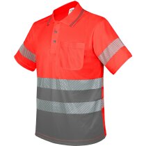 Polo reflectante con bolsillo y bandas elásticas