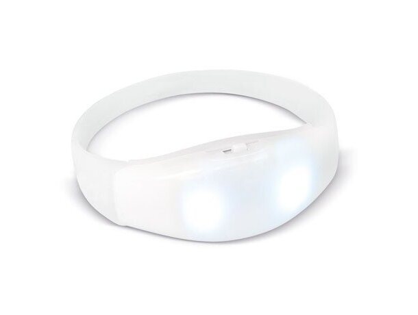 Brazalete VIP luminoso LED Flashing sincronizado con música Blanco detalle 2