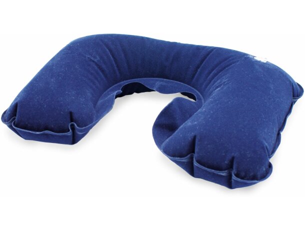 Almohadilla de viaje para cuello barata azul