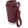 Vaso térmico hermético Tulcán 380ml con cinta de transporte Granate