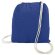 Bolsa mochila blanca algodon azul royal