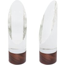 Trofeo estalagmita madera natural y cristal láser