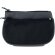 Monedero combinado con 2 cremalleras en poliester y PVC negro con logo