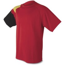 Camiseta técnica colores bandera roja