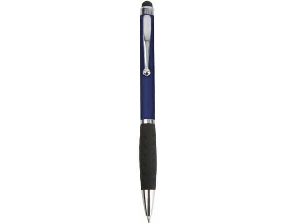 Bolígrafo puntero de plástico con agarre azul barato