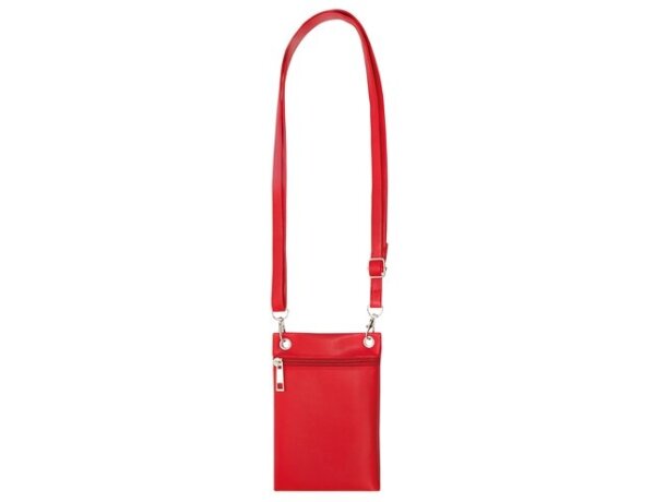 Bolso portatodo Ryky con asa ajustable extraíble y cierre cremallera Rojo detalle 7
