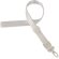 Lanyard merchandising con cierre ajustable personalizado blanco