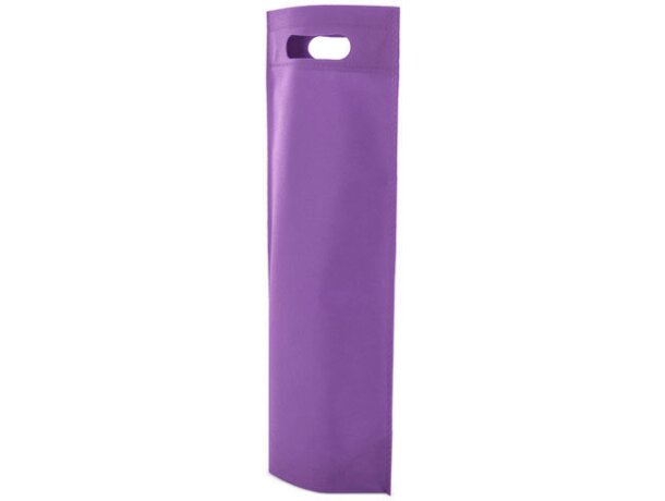 Bolsa de non woven para botella lila
