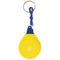 Llavero redondo antiestrés personalizado amarillo Llavero redondo antiestrés personalizado amarillo