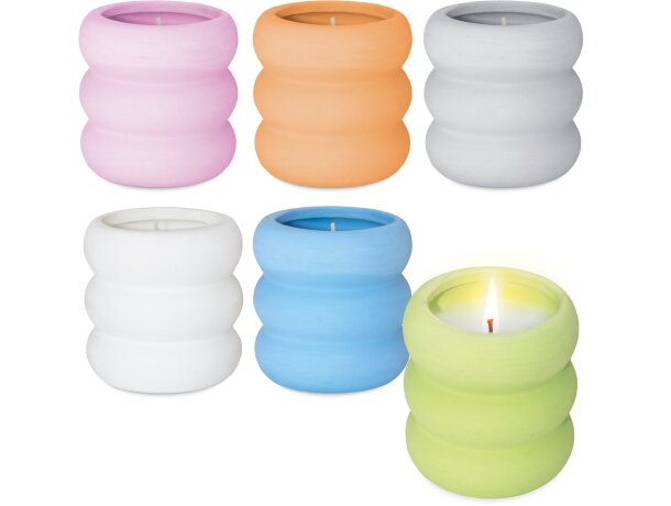 Set de 6 velas aromáticas Shera en cemento ecológico detalle 1