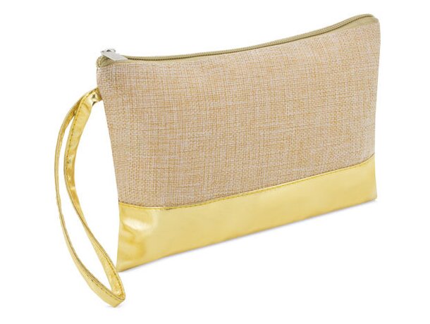 Bolso neceser combinado jute