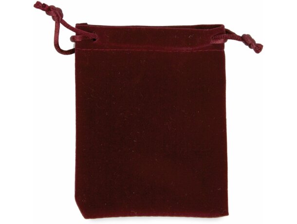 Bolsa de antelina para regalo burdeos